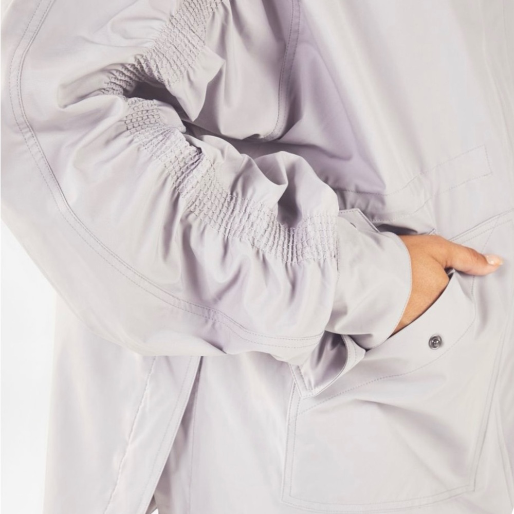 Light Lavender Women's Oversized Jacket - Picture 2 of 3